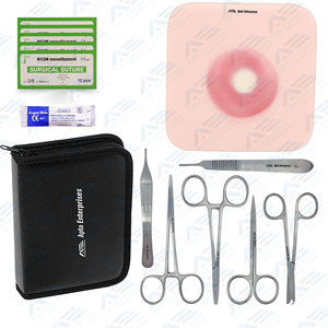 Estudiantes que practican médicos Kit de almohadilla de sutura de silicona duradera Entrenamiento de sutura profesional Instrumentos médicos Práctica práctica - Product Image 1