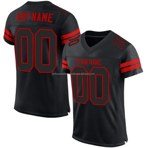 Vêtements de sport style football américain personnalisés à manches courtes, 100 % polyester respirant, séchage rapide, protection UV pour l'été – Vente chaude - Product Image 1