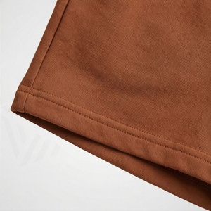 Conjunto de 2 piezas para mujer, camiseta y pantalones cortos de algodón marrón, cuello redondo, manga corta, diseño con letras estampadas, corte holgado informal, por encima de la rodilla - Product Image 6