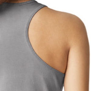 เสื้อกล้ามทรง Racerback สำหรับผู้หญิง สีซีเมนต์ คุณภาพพรีเมียม เสื้อกีฬาแขนกุด น้ำหนักเบา เหมาะสำหรับออกกำลังกาย วิ่ง ฟิตเนส - Product Image 6
