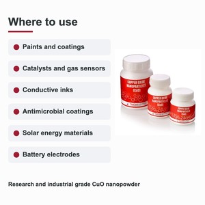 Lab Grade Copper Oxide Nanopowder 99.9% CuO Nanoparticles 30-70 nm for Solar Energy Materials Sample Available - Product Image 6