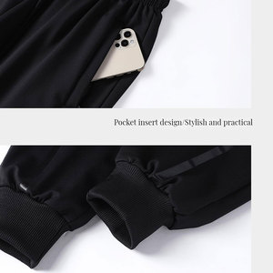 Ropa Deportiva Ecológica de Invierno, Conjunto Deportivo de Dos Piezas para Gimnasio y Entrenamiento, Chándal para Hombre, Corte Regular - Product Image 5