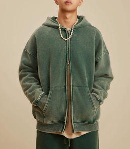 Sudadera con Capucha Unisex Vintage Lavada al Ácido, de Algodón y Felpa, Estilo Casual - Product Image 4