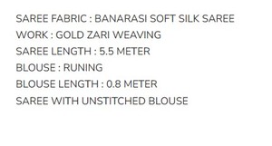 Sari en soie banarasi douce et élégante avec broderie dorée Zari, non cousu, blanc 77886 - Product Image 3