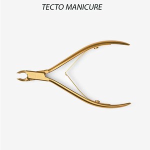 Coupe-ongles en acier inoxydable TECTO MANICURE, lame plate droite, coupe-cuticules professionnel pour doigts d'adultes - Product Image 3