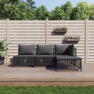 Set Lounge da Esterno Grigio Antracite per Giardino e Intrattenimento all'Aperto - Product Image 1