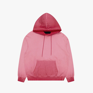 Sudadera con capucha de color liso descolorido por el sol, de alto demanda, de 420 g/m², de dos tonos, teñida lisa, estilo streetwear, de peso pesado, con efecto lavado a la piedra. - Product Image 3