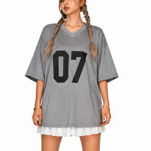 Women Oversized 07 Graphic Jersey <b>T</b> <b>Shirt</b> Casual Loose Fit Short Sleeve Streetwear Sports Fashion Tee - Product Image 5