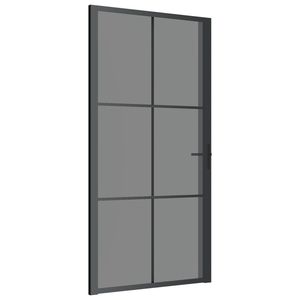 40.4 \ "x79.3 \" vetro ESG nero e porta interna scorrevole in alluminio - Product Image 2