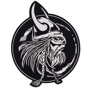 Viking Warrior <b>Sew</b> <b>on</b> DIY Logo for Clothing Embroidered Iron <b>on</b> <b>Patch</b> Custom Badge - Product Image 1
