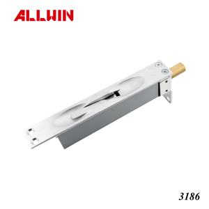 Loquet manuel en laiton finition chrome satiné, homologué UL 3 heures résistance au feu, 170x25mm, pour portes métalliques (OEM/ODM) - Product Image 2