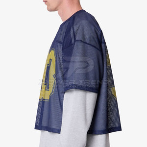 Wholesale Custom Design <b>Mesh</b> Football Jersey Breathable Polyester Sports Uniform For Football Club And School Team - Product Image 4