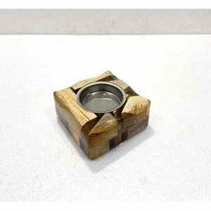 Quemador de Incienso Portátil de Resina con Madera de Bambú Natural Resistente para Decoración de Meditación - Product Image 4