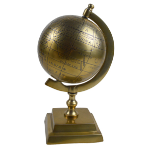 Globo Terráqueo de Diseño para Escritorio, Ideal para Mapa del Mundo de Sobremesa, con Acabado Pintado en Negro y Base para Globo - Product Image 5