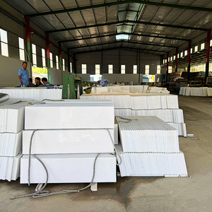 Marches d'escalier en marbre blanc sur mesure, antidérapantes, en pierre naturelle pour la décoration intérieure - Product Image 4