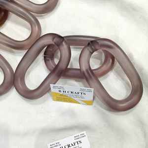 Décor mural en chaîne de maillons en résine transparente, colorée, grande taille, écologique, faite à la main, pour projets de bricolage - Product Image 4