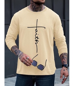 Best Selling Of OEM Service Casual Long Sleeve Neck Shoulder Slope Printed Comfortable Men's Cotton Sweatshirt From Bangladesh - Product Image 2