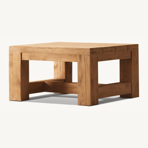 <b>Table</b> with short <b>legs</b> made of good quality and durable teak wood, suitable for outdoor or indoor use - Product Image 5