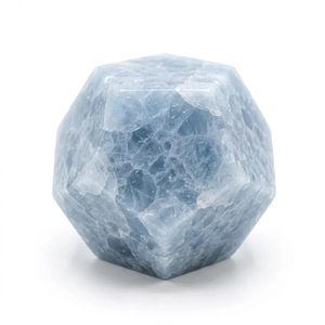Dodecaedro de Calcita Azul Natural, Piedra de Cristal Geométrica, Dodecaedro de Ágata, Gema Curativa, Venta al por Mayor - Product Image 6