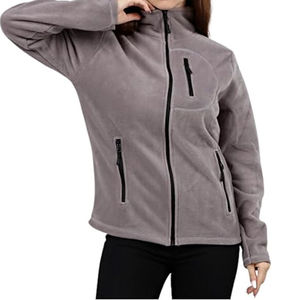 Chaqueta de Forro Polar de Poliéster con Cierre Completo, Diseño Softshell, para Mujer, Invierno, Moda, Fabricante OEM, Superventas - Product Image 4