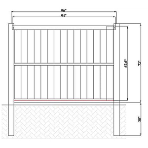 Nouvelle conception, panneaux de clôture semi-privés en PVC de qualité supérieure, robustes, 6x8 pieds, installation facile, assurance qualité, certifiés ASTM - Product Image 4