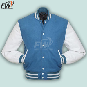 Chaquetas Varsity de Béisbol Personalizadas al por Mayor con Bordado de Moda, Chaquetas Varsity de Cuero de Alta Calidad - Product Image 3