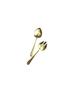 Juego de servidores de ensalada de metal de calidad comercial al por mayor para suministro de hoteles y negocios de catering a gran escala - Product Image 1