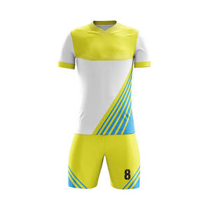 Maillot de sport d'été pour hommes à faible MOQ, en polyester respirant, avec nom imprimé, uniforme de football à séchage rapide - Product Image 3