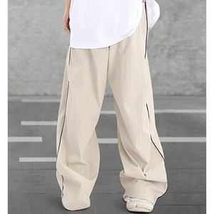 Pantalones deportivos de pierna recta para hombre, corte holgado, ligeros - Product Image 4