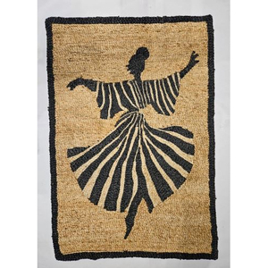 Tapis occidental de qualité supérieure pour la danse soufi, motifs géométriques, artisanal, décoration intérieure pour salon, prix de gros par l'exportateur - Product Image 3