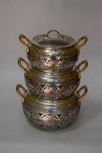 Fabricante de ollas metálicas, última llegada, olla para alimentos de diseño artesanal, clásica, elegante, cacerola metálica más vendida - Product Image 3