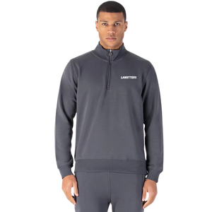 Men's Quarter <b>Zip</b> Stand Collar Tracksuit Set Tapered Jogger <b>Trousers</b> Regular Fit Casual Two Piece Outfit Custom Branding OEM ODM - Product Image 4