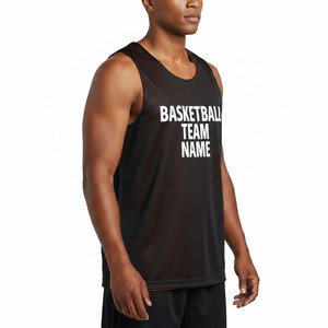 Unisex Custom Summer Basketball Tank Top Sets Fashion Reversible Youth Basketball Uniforms Sweat Absorbent Jersey - Product Image 4
