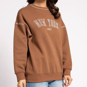 Custom Puff Print Blank Oversized Crewneck Sweatshirt Heavyweight Unisex Fleece <b>Pullover</b> <b>Jumper</b> - Product Image 3