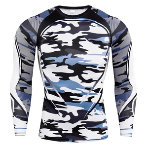 Custom Diving Training Recycled Nylon Rash Guard With UPF 50 Flatlock Seams And Sublimation Short Sleeve <b>Compression</b> <b>Shirt</b> - Product Image 2