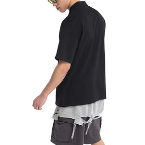 Polo de algodón de alta calidad para hombre, estilo casual de verano, con bolsillo para logotipo propio, manga corta con cremallera, teñido liso para ODM - Product Image 6