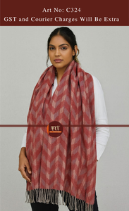 <b>Women's</b> Winter Wool Fleece Woven <b>Scarf</b> Long Shawl Soft Breathable Skin-Friendly <b>Neck</b> Warmer for Outdoor Daily Wear 280g Kriti - Product Image 2