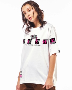 T-shirt blanc surdimensionné avec imprimé graphique Must Play - Product Image 2