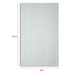 Serviettes de cuisine personnalisées en coton de qualité supérieure, motif rayé teint en fil, design gaufré, vente en gros. - Product Image 5