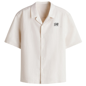 Camisa de Lino de Primera Calidad, Corte Holgado, Estilo Casual, para Vacaciones, con Botones, Transpirable, Ligera y Cómoda - Product Image 1