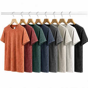 เสื้อยืดผ้าฝ้ายสีพื้น คอกลม แขนสั้น ผ้าเจอร์ซีย์แบบซักแล้ว สวมใส่สบายๆ สำหรับฤดูใบไม้ผลิและฤดูร้อน ทรงปกติ ระบายอากาศได้ดี - Product Image 1