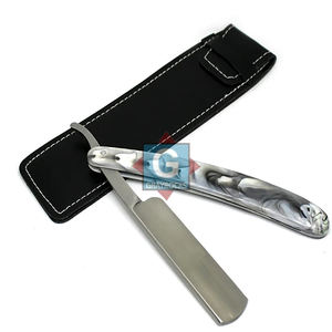 Rasoir de barbier en acier inoxydable, rasoir droit avec lames à double tranchant - Product Image 2