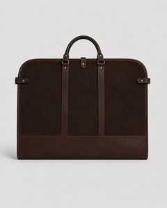 Housse de transport de costume en cuir véritable de qualité supérieure, robuste, moderne et simple, avec fermeture éclair, pour voyage de luxe - Product Image 4