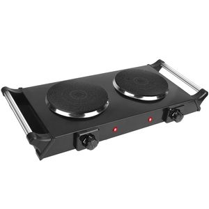 Portable 2000W <b>Electric</b> Dual <b>Burner</b> Hot Plate Stove RV Countertop Hotplate with 5 Temperature Adjustments - Product Image 4