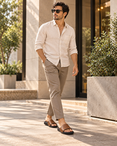 Sandalias Unisex Premium de Cuero Negro y Marrón, Ligeras, con Tira Ancha, Punta Abierta, Calzado Casual de Verano, Tallas 2-11, Venta al Por Mayor OEM - Product Image 2