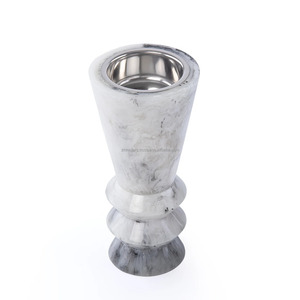 Quemador de Incienso de Resina Platino Aura, Porta Incienso Árabe de Lujo para Decoración Moderna del Hogar - Product Image 1