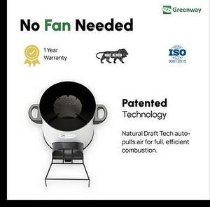 Estufa de Leña Comercial Moderna Independiente Greenway Smart con Ventilador Axial, Cocina de Leña de Alta Resistencia para Cocinar a Gran Escala - Product Image 5