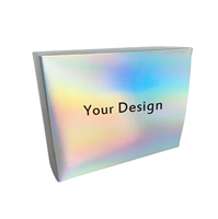 Boîte à savon Bluestar personnalisée de haute qualité, OEM, jetable, écologique - Emballage de luxe oblong auto-érecteur en carton holographique