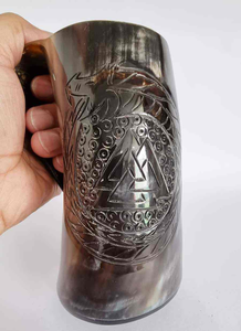 100% Premium Quality Buffalo Horn <b>Mug</b> Handmade Carving Natural Crafts Product Made In India - Product Image 4