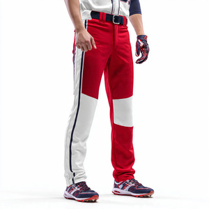 กางเกงเบสบอลผู้ชายสำหรับผู้ใหญ่ ระบายอากาศได้ดี เหมาะสำหรับกีฬาฤดูหนาว กางเกงซอฟต์บอลสำหรับฝึกซ้อม เอวติดกระดุม มีแถบลาย - Product Image 2